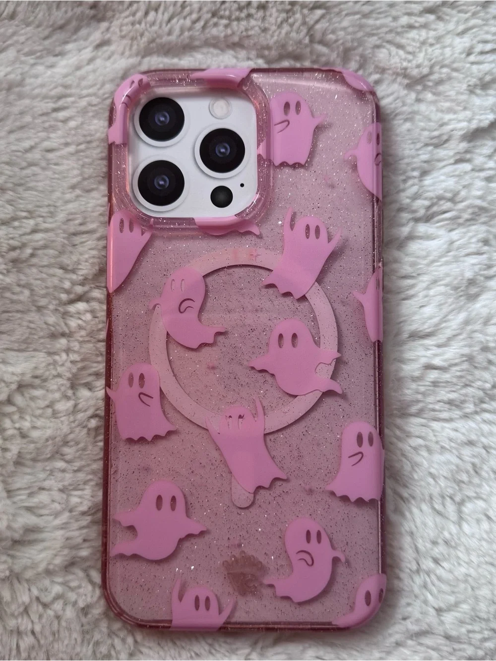 Velvet Caviar iPhone Case X Ghosted Pink Glitter